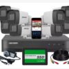 KIT HIKVISION DVR 8CH + 8 bullet + Disco 480SSD + CABLE